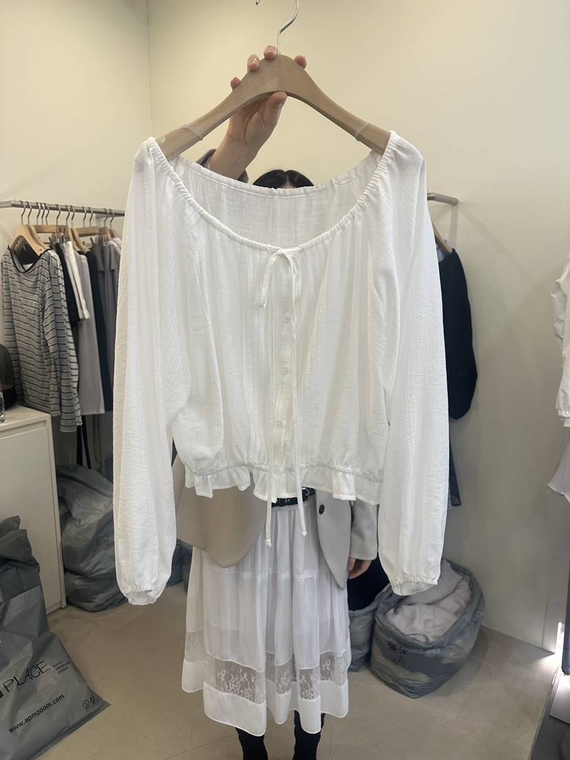 MONDAYMORING東大門代購女士新款職業26春夏時尚襯衫蕾絲衫MONDAYMORING襯衫/蕾絲衫