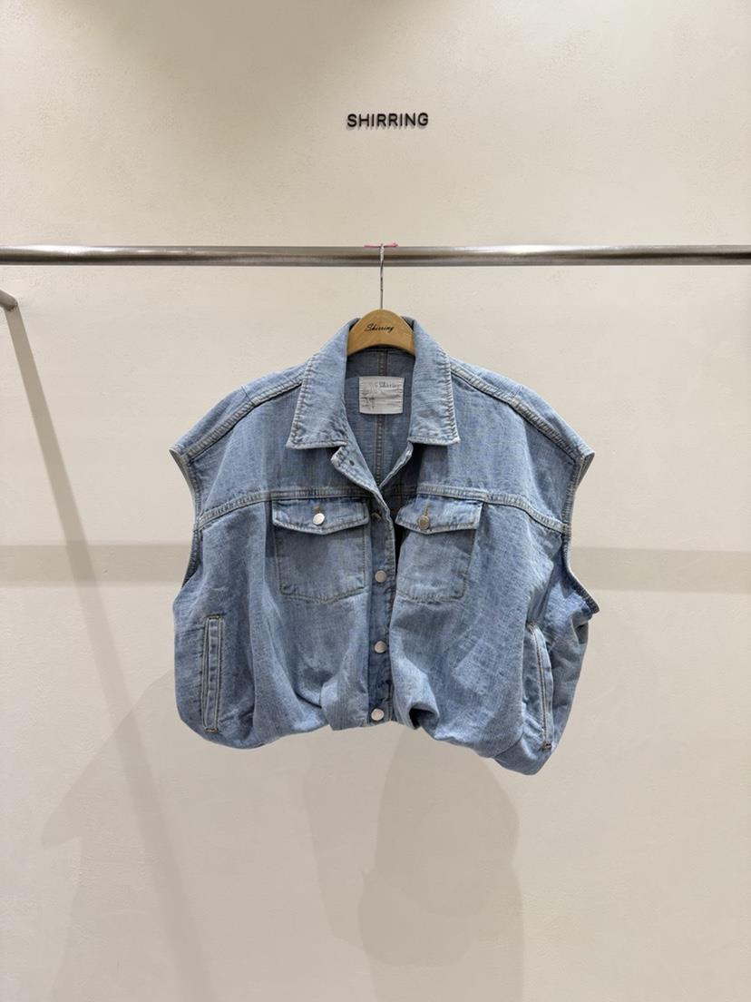 SHIRRING韓國代購女士新款人氣推薦真品26春夏職業時尚馬甲SHIRRING馬甲