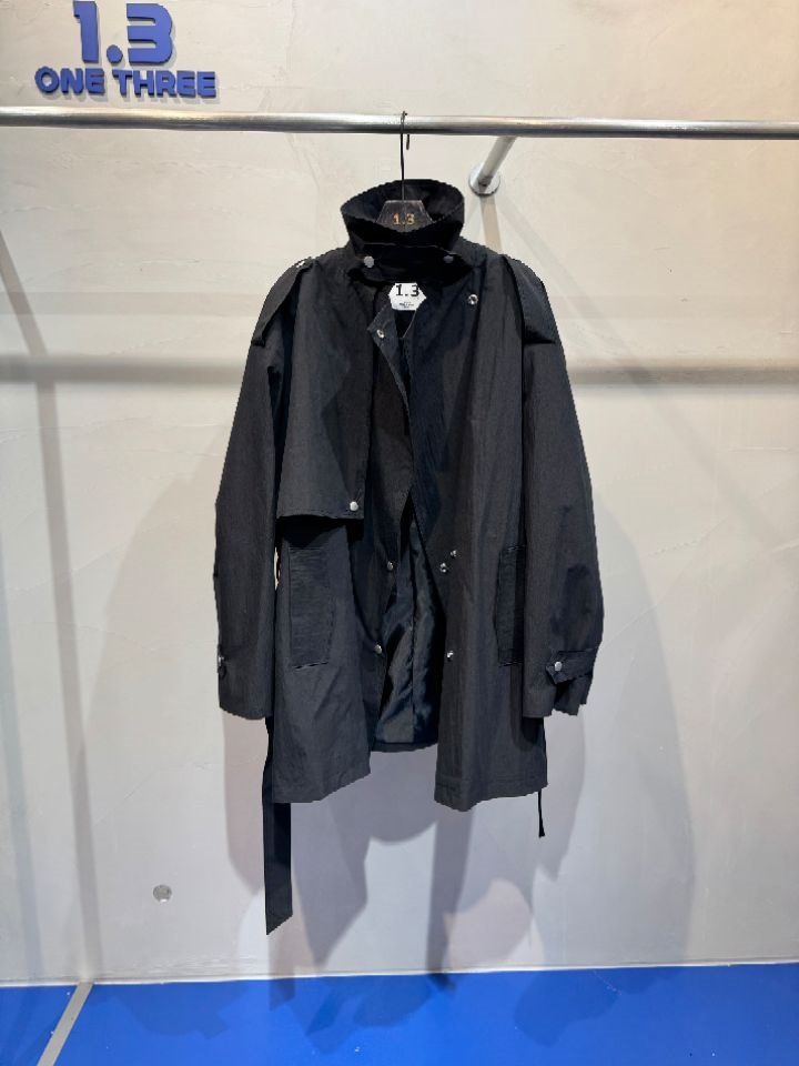 1.3東大門實拍女裝新品職業熱賣真品26春夏長款風衣含腰帶1.3長款風衣