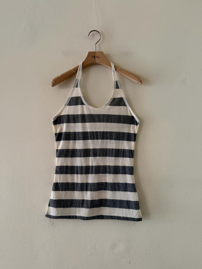 MENG東大門實拍女裝新品時尚真品26春夏人氣吊帶背心條紋MENG吊帶/背心