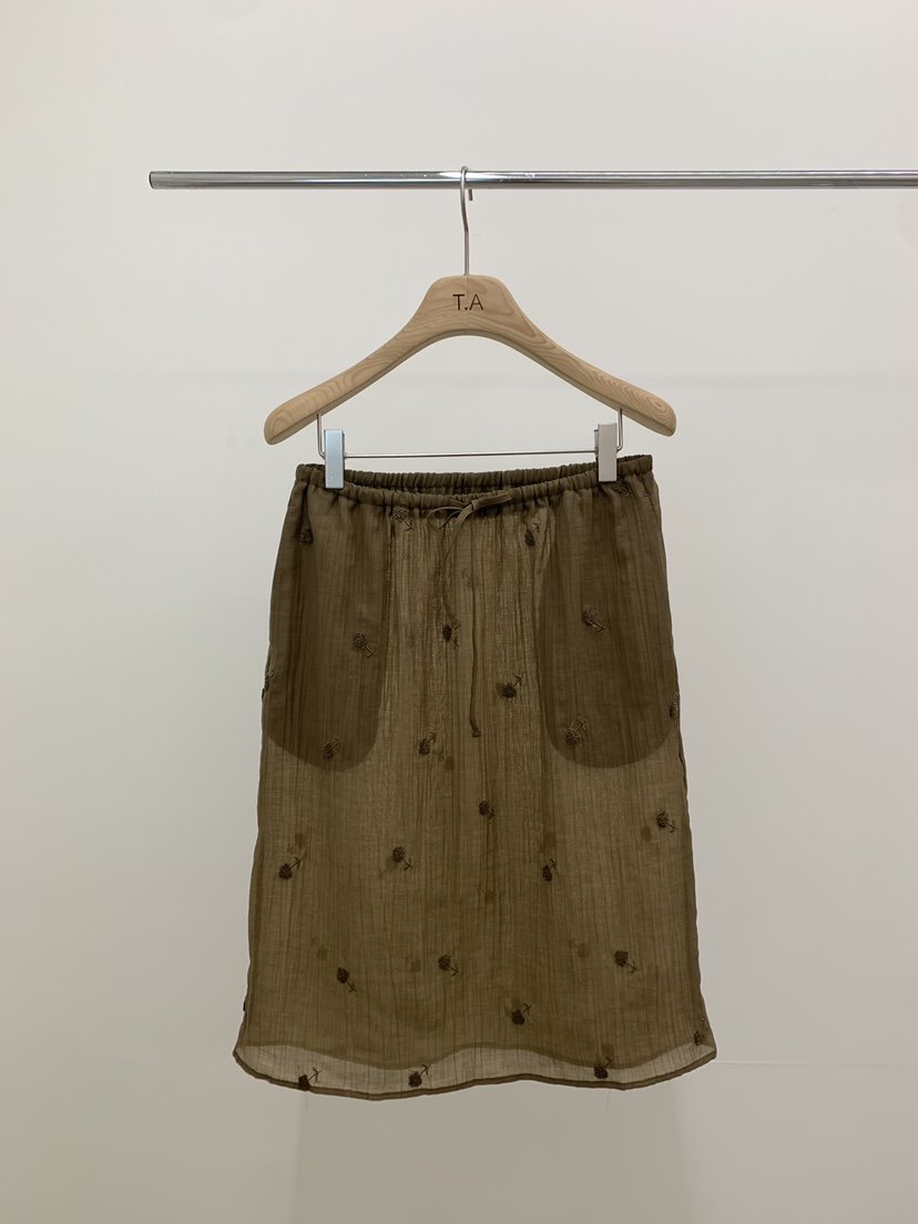 THE ABLE東大門直郵女士新款時尚休閑真品半身裙中短裙刺繡THE ABLE/TA半身裙/中短裙