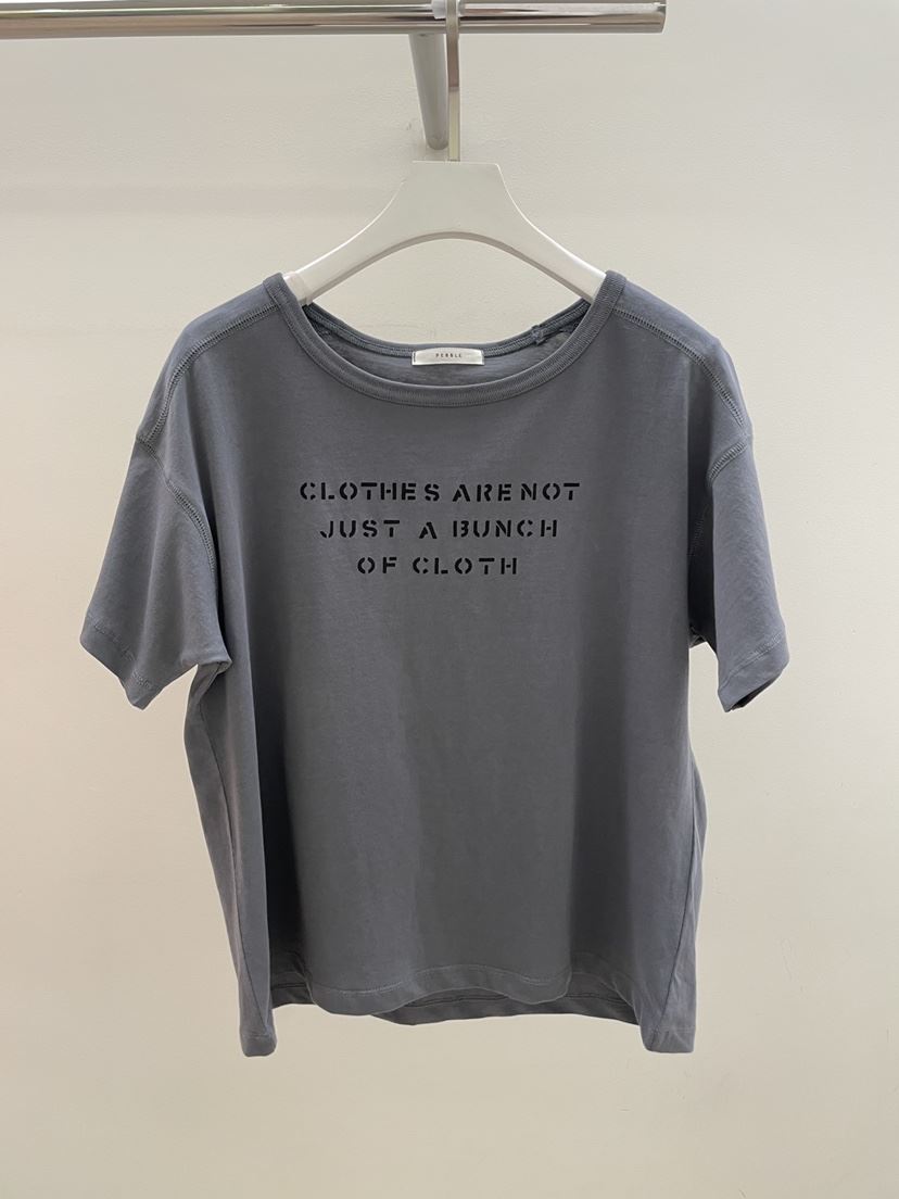 PEBBLE韓國直郵女士新款真品時尚熱賣休閑職業推薦26春夏T恤PEBBLET恤