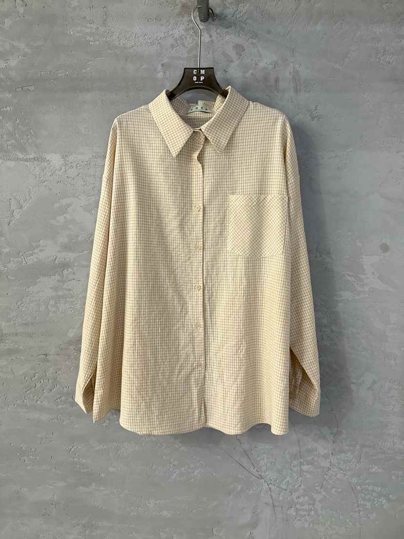 COME OPEN/HAPER韓國代購女士新款人氣襯衫蕾絲衫格子棉質COME OPEN/HAPER襯衫/蕾絲衫