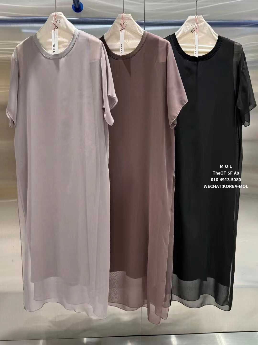 MOL韓國代購女士新品推薦職業時尚休閑熱賣26春夏連衣裙雙層MOL連衣裙