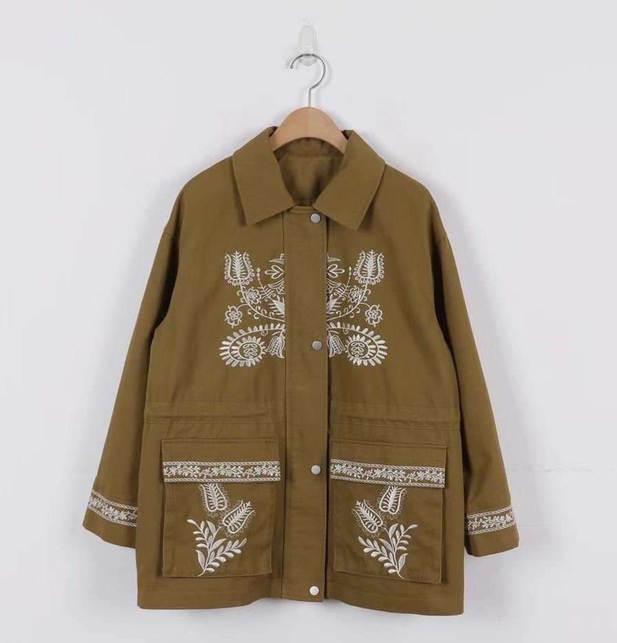 MARCIA-마샤-OT韓國東大門直郵女士新品休閑職業夾克刺繡MARCIA夾克