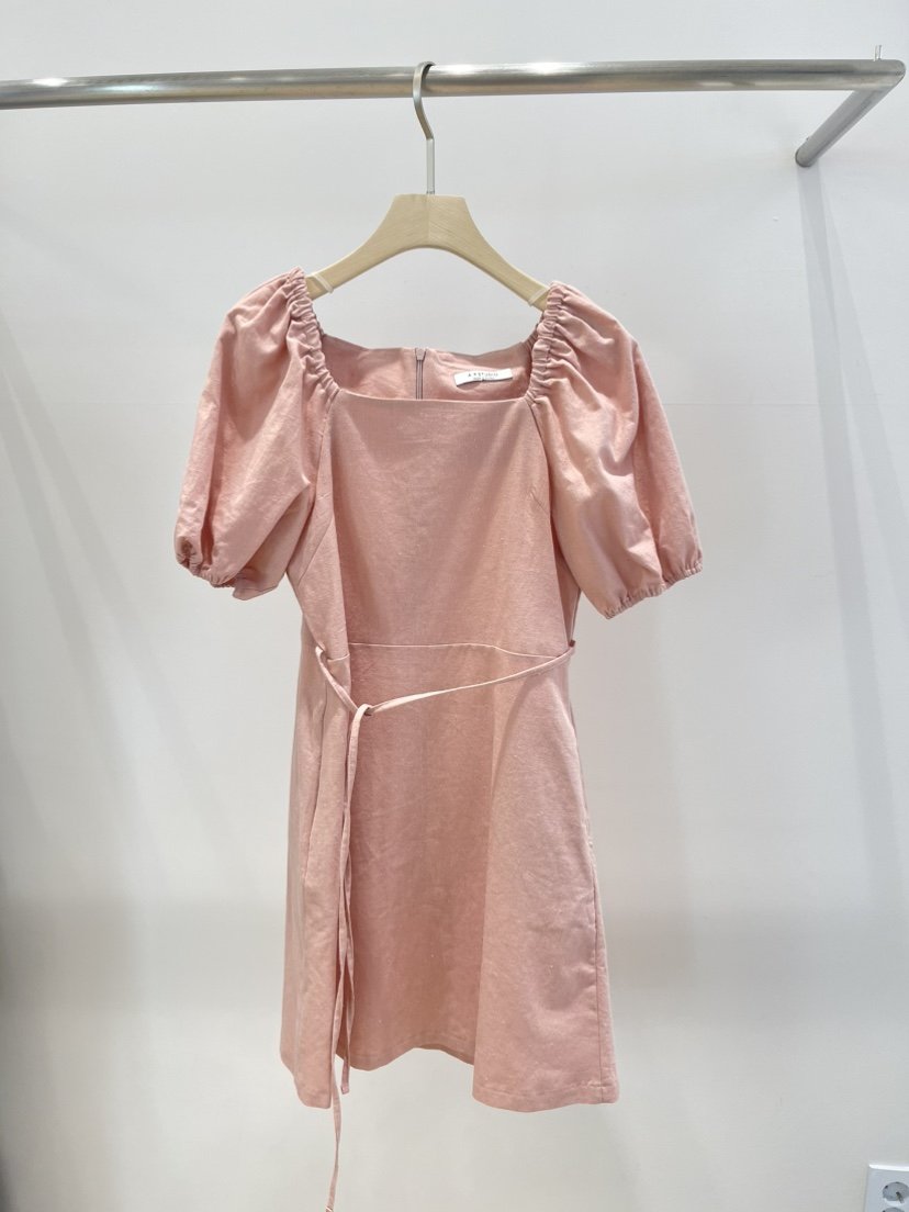 A P-STUDIO韓國東大門代購女裝新品熱賣休閑連衣裙亞麻A P-STUDIO連衣裙