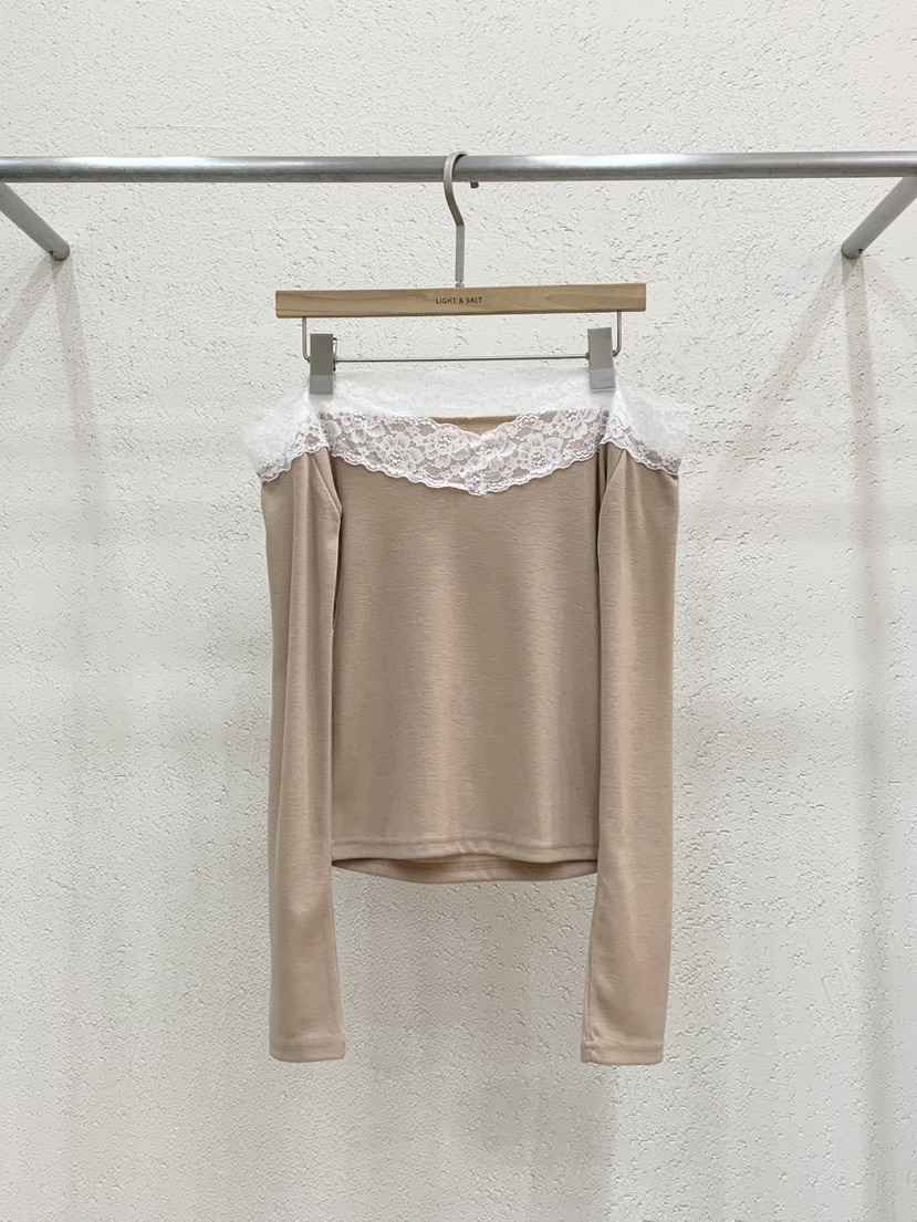 LIGHT AND SALT韓國直郵實拍女裝新品時尚休閑職業長袖T恤LIGHT AND SALT長袖T恤