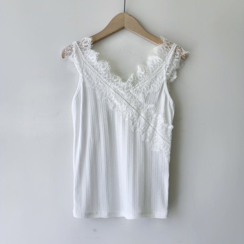 LA BLOOM韓國直郵實拍女裝新品熱賣時尚職業吊帶背心蕾絲La Bloom吊帶/背心