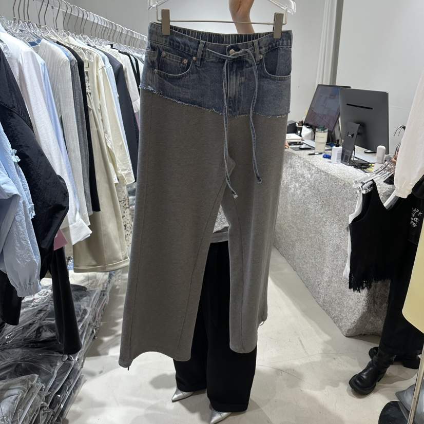 NEROLI 36韓國直郵實拍女士新款26春夏休閑褲毛圈布混紡NEROLI 36休閑褲