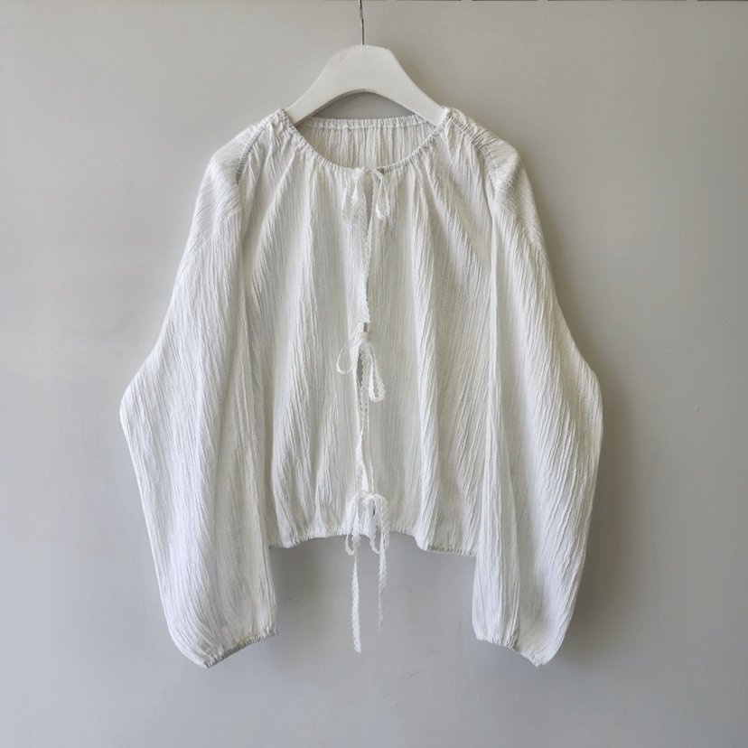 LA BLOOM韓國直郵實拍女裝新品人氣時尚襯衫蕾絲衫褶皺開衫La Bloom襯衫/蕾絲衫