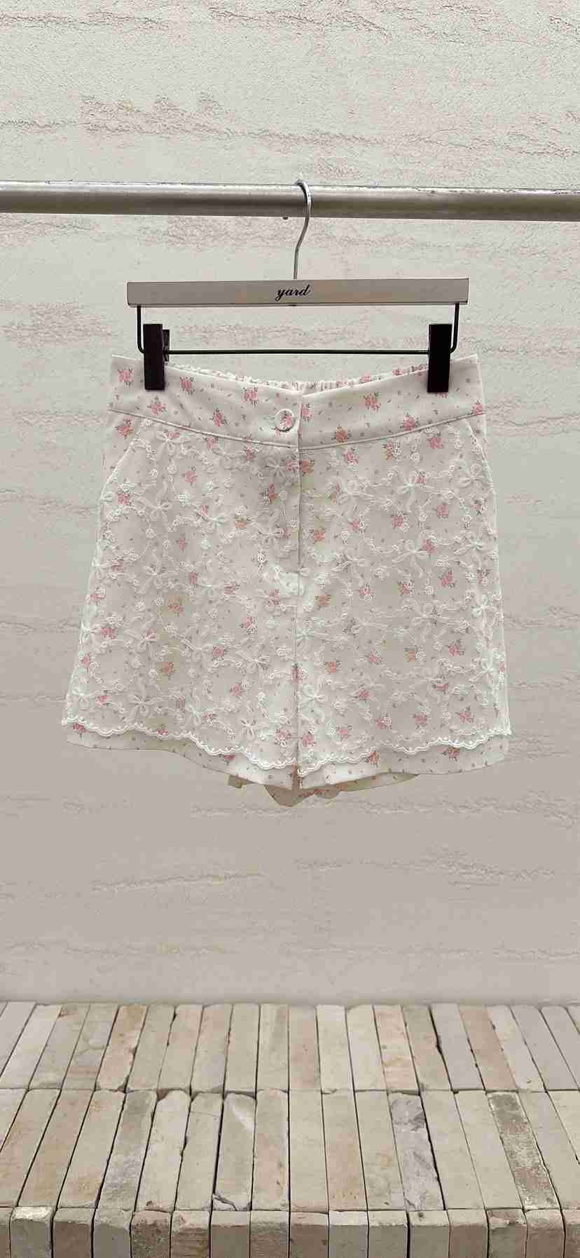 YARD韓國直郵女裝新品熱賣推薦26春夏時尚人氣休閑短褲刺繡YARD短褲