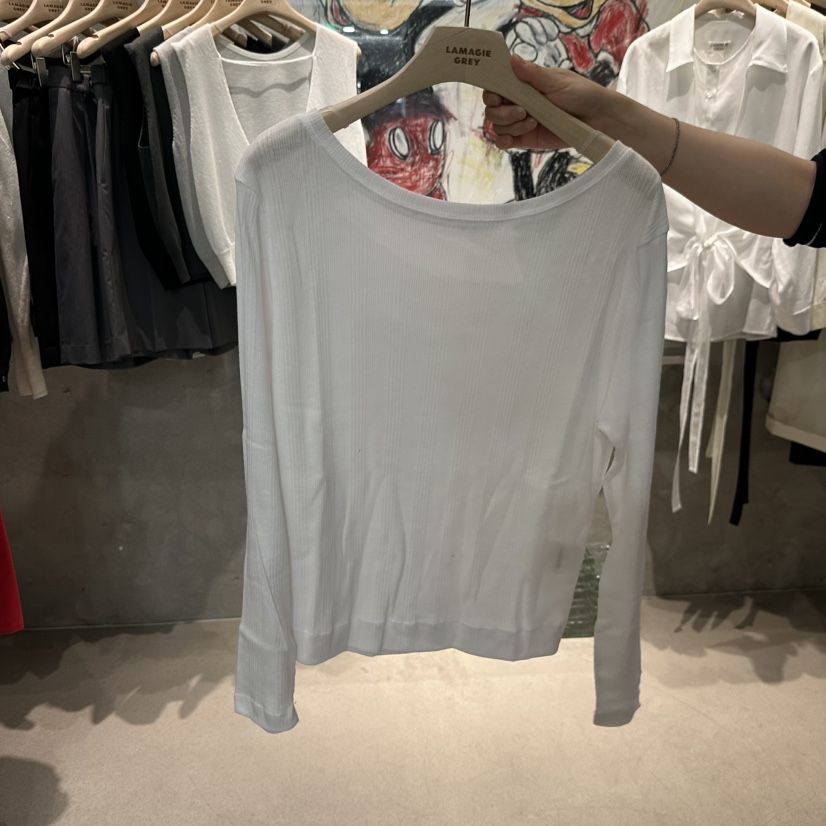 LAMAGIEPIE/LAMAGIE GREY韓國直郵實拍女士新品時尚長袖T恤LAMAGIEPIE/LAMAGIE GREY長袖T恤