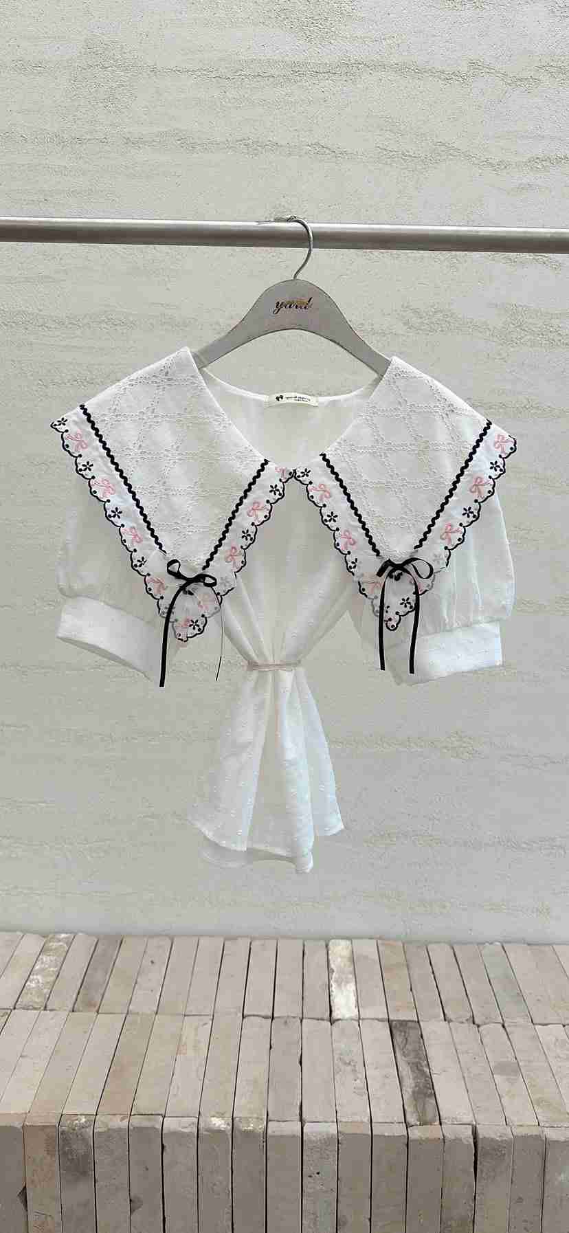 YARD韓國代購女士新款時尚休閑人氣熱賣26春夏襯衫蕾絲衫棉YARD襯衫/蕾絲衫