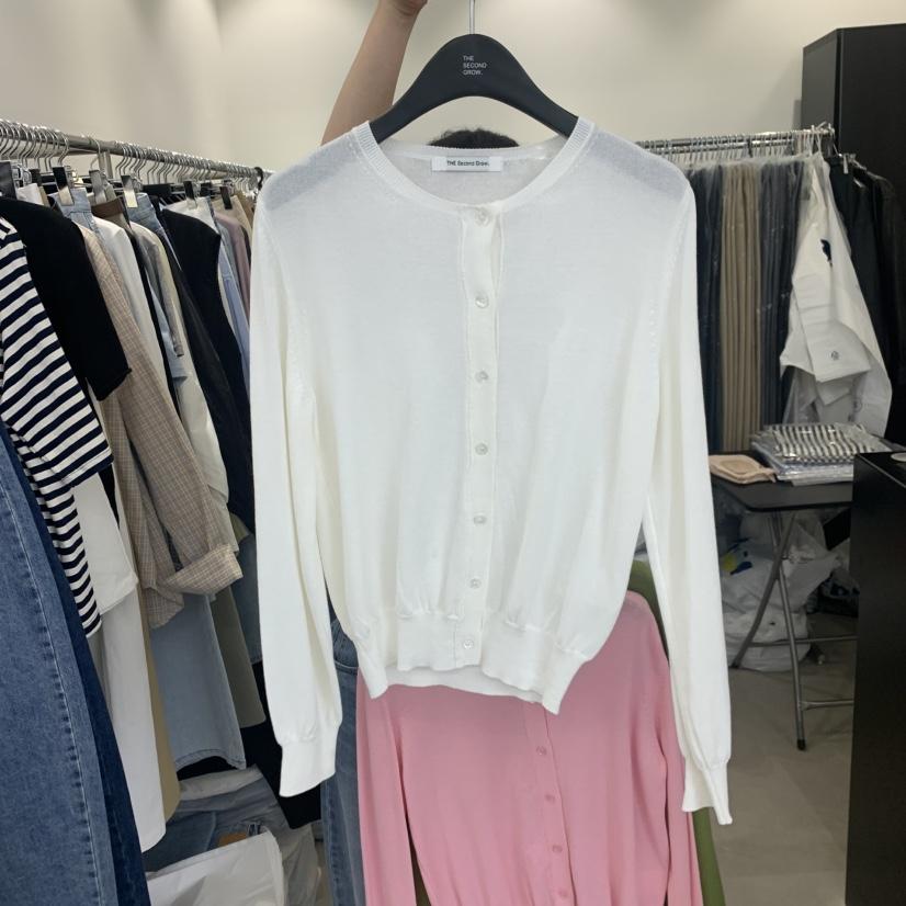 THE SECOND GROW韓國東大門直郵女裝新品26春夏針織衫開衫THE SECOND GROW針織衫