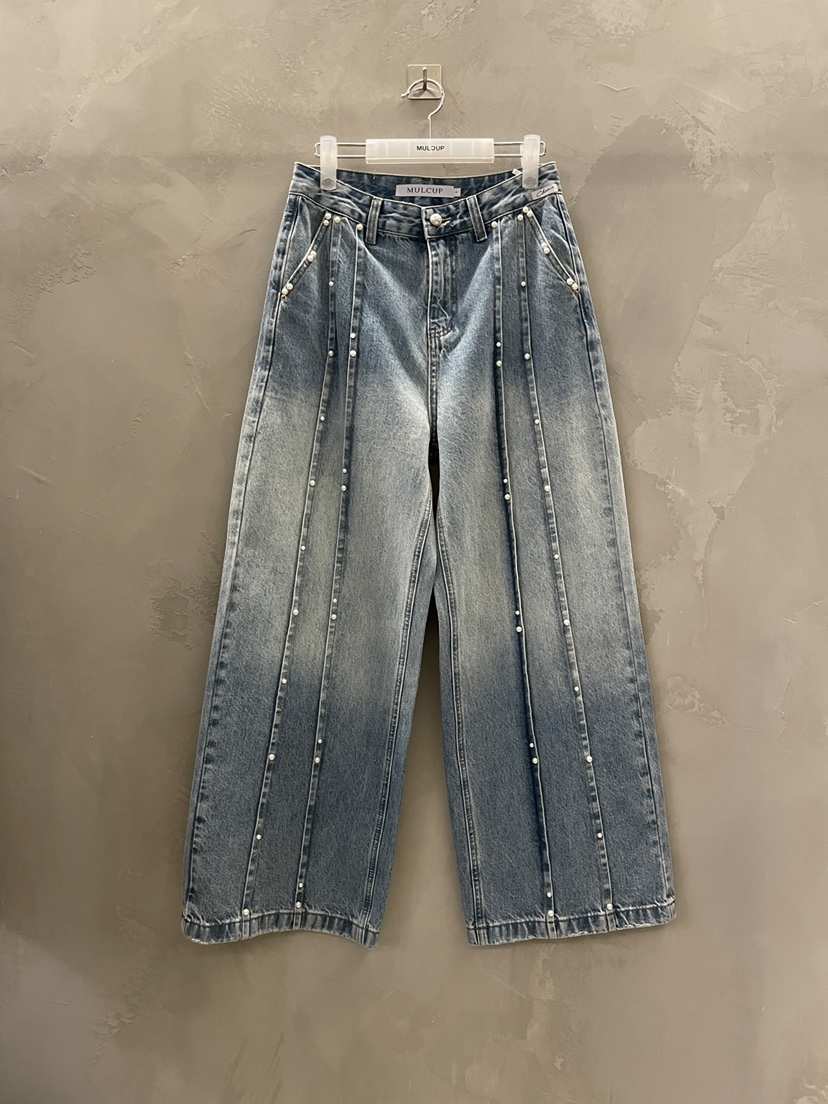 MULCUP韓國直郵女士新品休閑推薦職業時尚熱賣人氣牛仔褲MULCUP牛仔褲