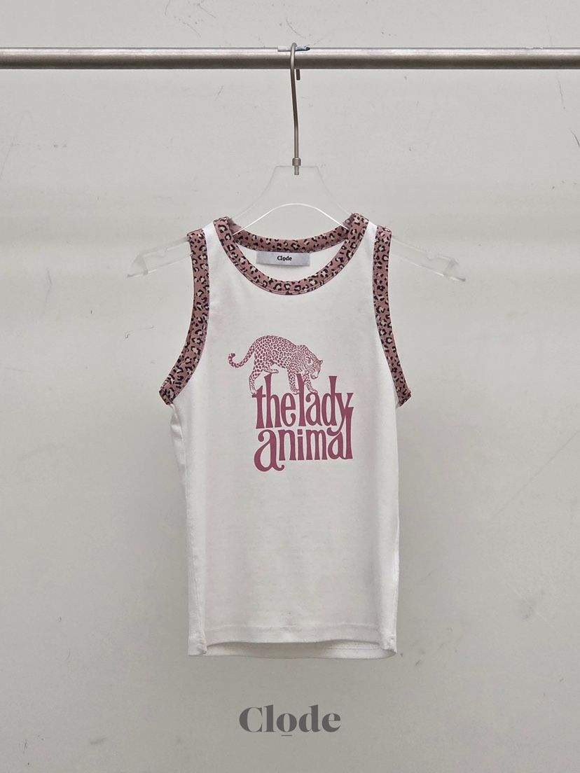CLODE韓國東大門代購女裝新款休閑職業時尚人氣吊帶背心豹紋CLODE吊帶/背心