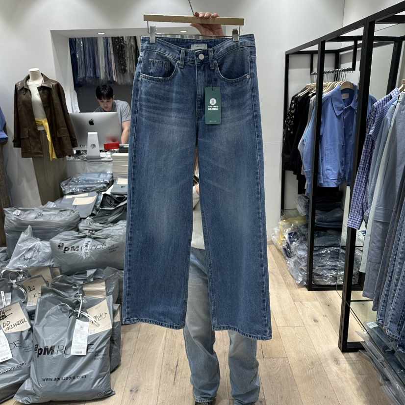 BRUNI/RICOTTA韓國東大門代購女裝新品熱賣人氣26春夏牛仔褲BRUNI/RICOTTA牛仔褲