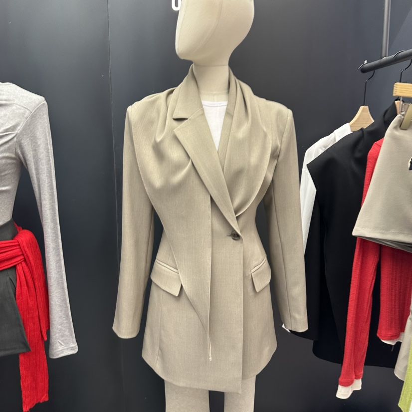 UNA/THE MAY韓國東大門代購女士新款休閑26春夏夾克含圍巾THEMAY/UNA夾克