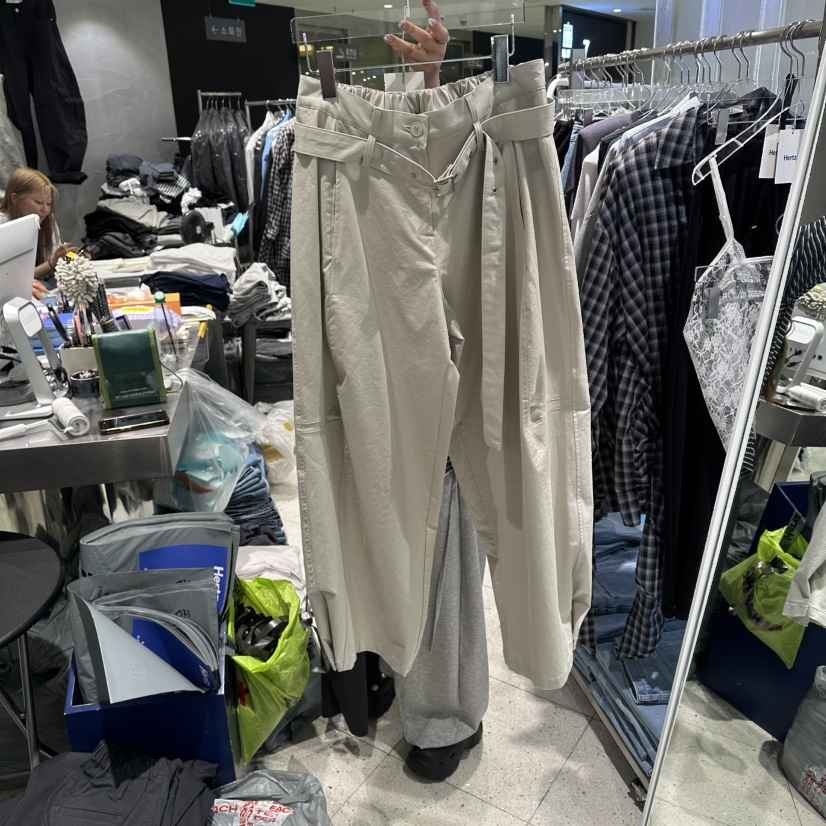 HERTZ-P韓國東大門直郵女士新品職業推薦人氣休閑褲含腰帶HERTZ-P休閑褲