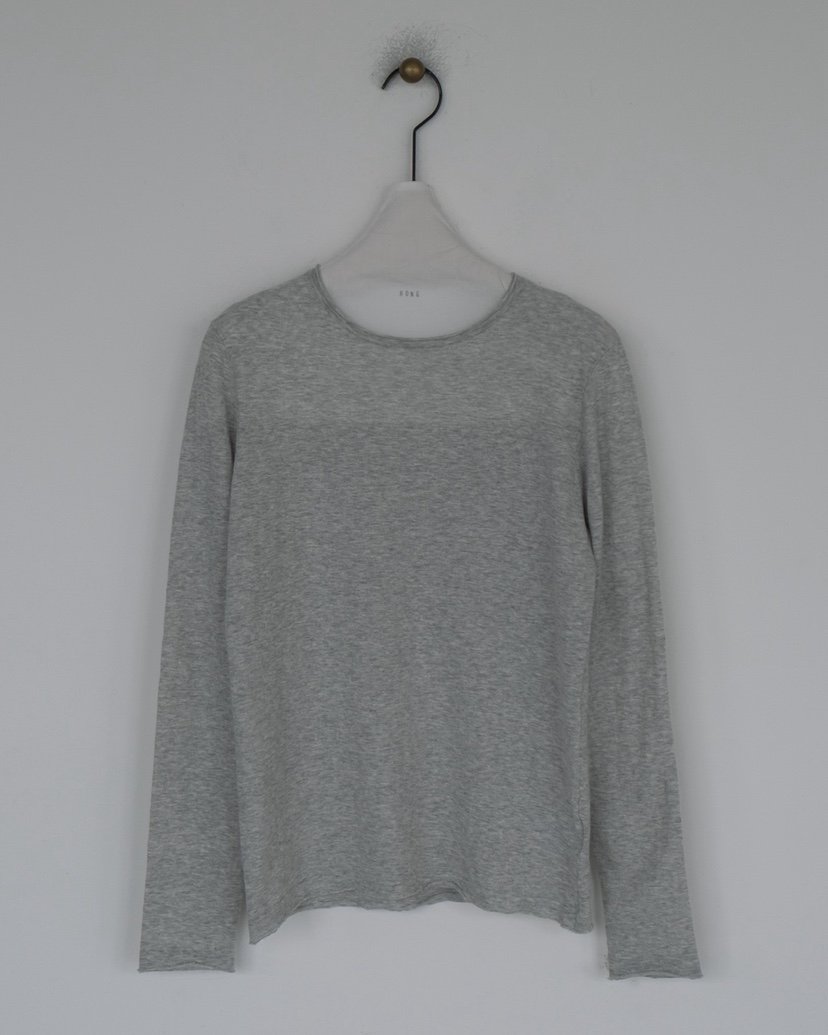 HONG-P韓國直郵實拍女裝新品熱賣職業長袖T恤亞麻布復古HONG-P長袖T恤