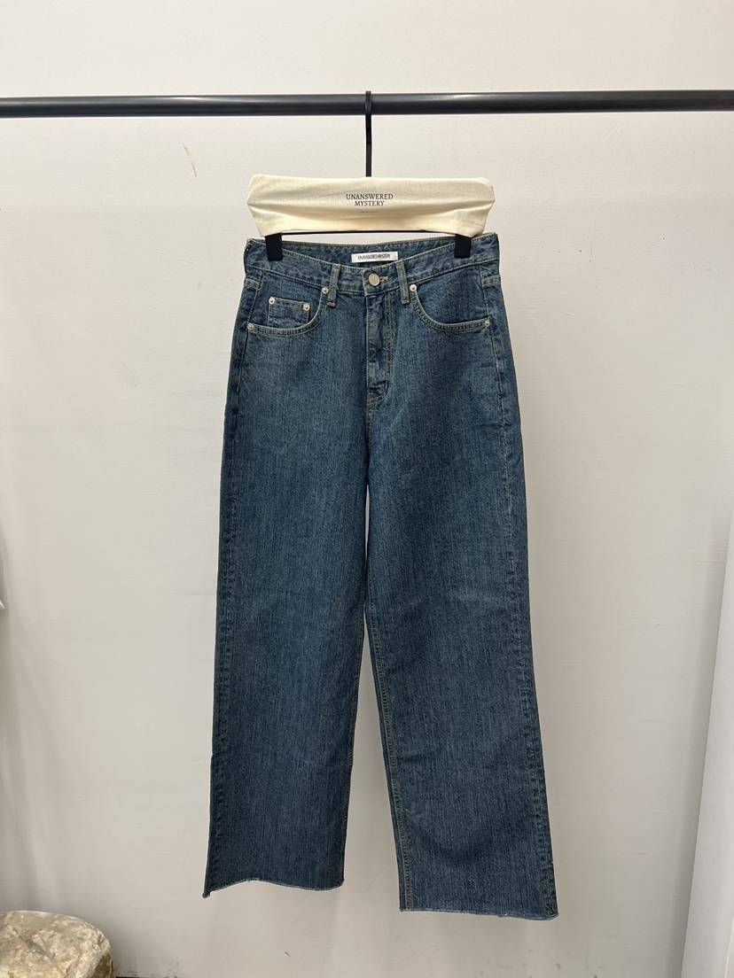 UNANSWERED-MYSTERY/FIFO韓國代購女裝新款時尚人氣牛仔褲UNANSWERED-MYSTERY/FIFO牛仔褲