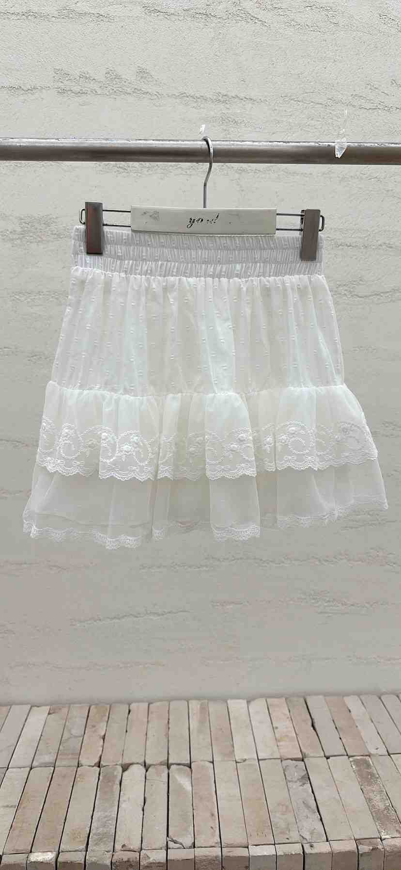 YARD韓國直郵女裝新款時尚人氣推薦休閑熱賣短裙刺繡雙面YARD短裙