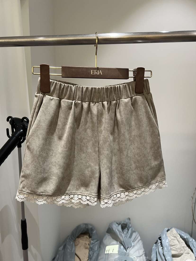 HUE/ERIA韓國東大門代購女裝新品休閑時尚26春夏短褲蕾絲HUE/ERIA短褲