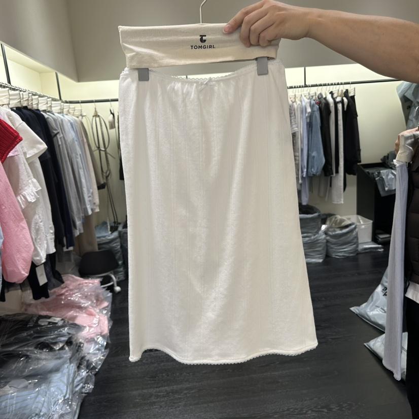 TOMGIRL韓國直郵實拍女士新品熱賣人氣26春夏推薦長裙褶皺TOMGIRL長裙