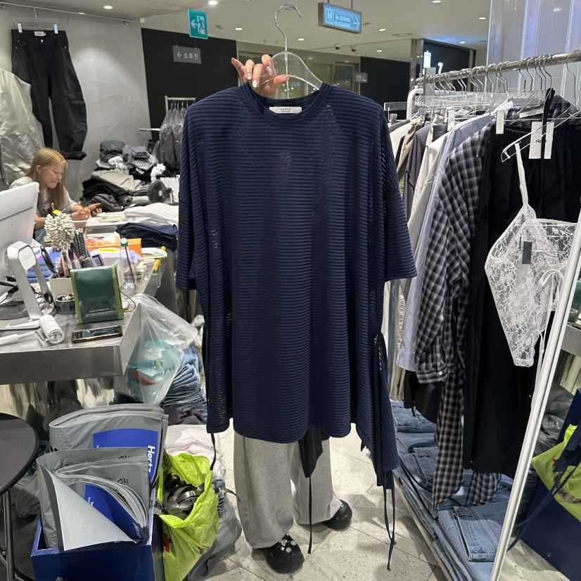 HERTZ-P韓國東大門代購女士新款26春夏熱賣T恤不含腰帶透明HERTZ-PT恤