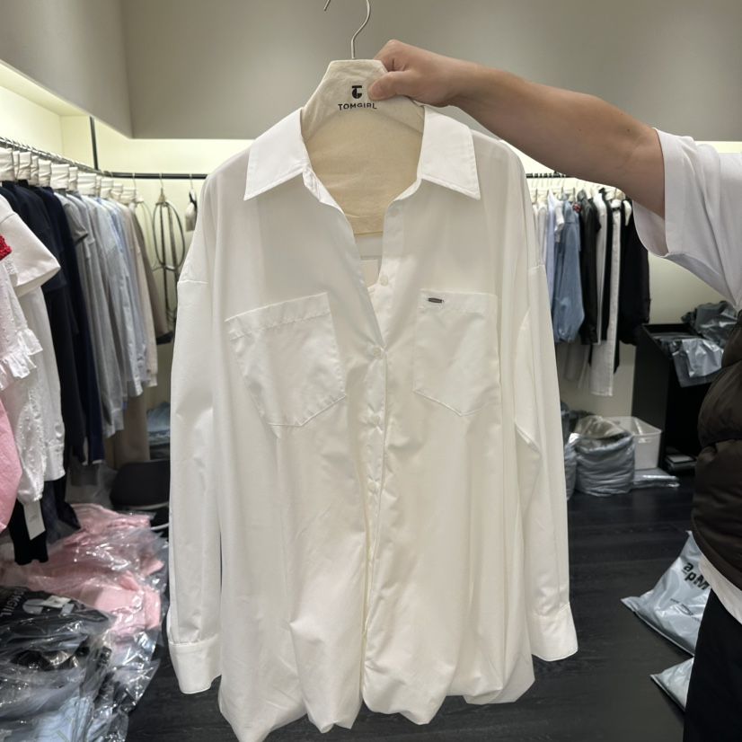 TOMGIRL韓國直郵實拍女士新品26春夏熱賣職業時尚襯衫蕾絲衫TOMGIRL襯衫/蕾絲衫