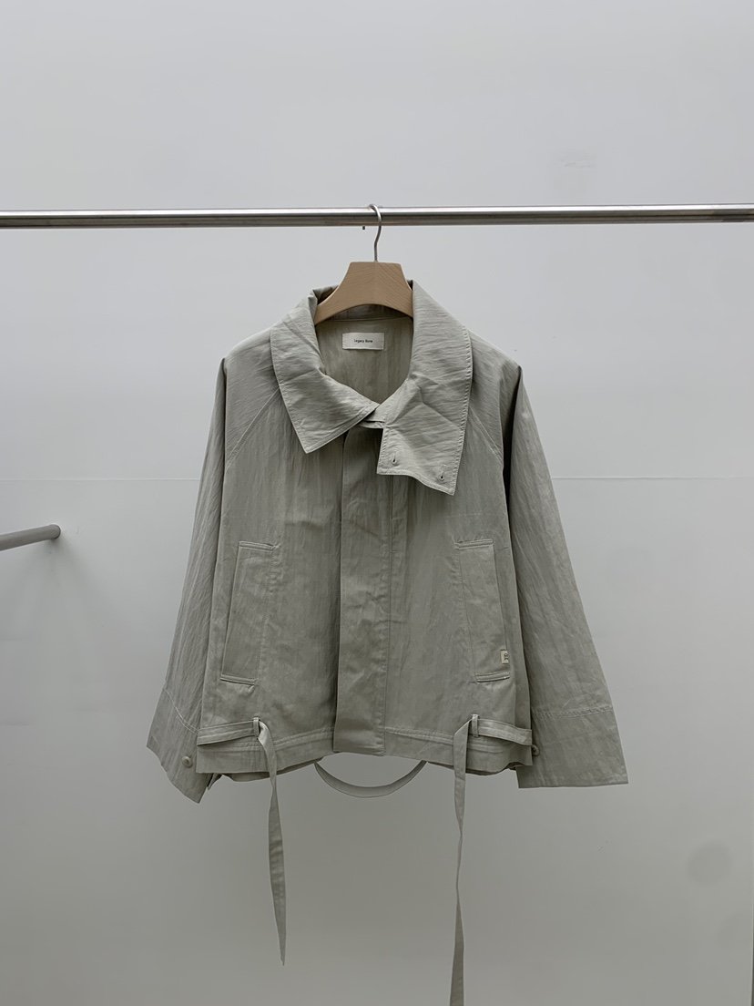 LEGACY BONE韓國東大門直郵女裝新品休閑職業夾克含腰繩LEGACY BONE夾克