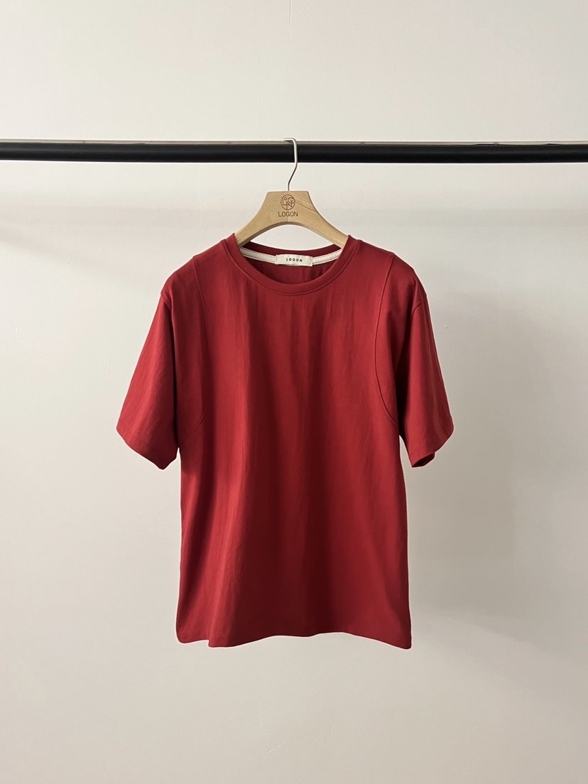 LOGON韓國直郵女士新款人氣真品推薦時尚26春夏職業T恤鏤空LOGONT恤