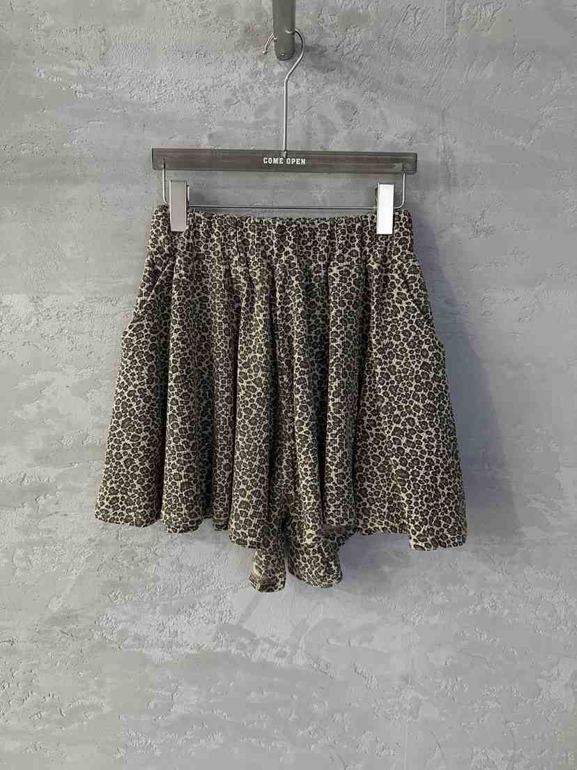 COME OPEN/HAPER韓國直郵女裝新品職業休閑短褲華夫格豹紋COME OPEN/HAPER短褲