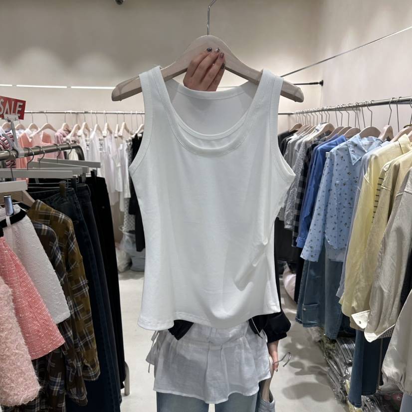 Color B韓國代購女裝新款職業休閑推薦熱賣人氣吊帶背心Color B吊帶/背心