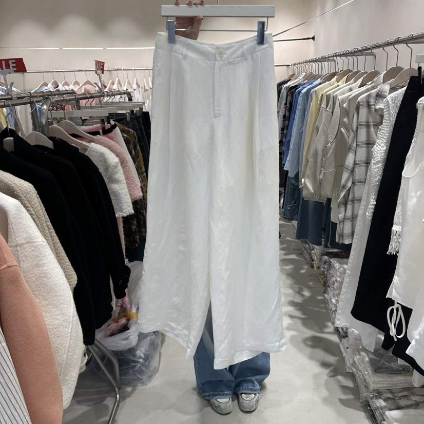 Color B東大門直郵女士新品休閑人氣熱賣推薦休閑褲絲綢Color B休閑褲