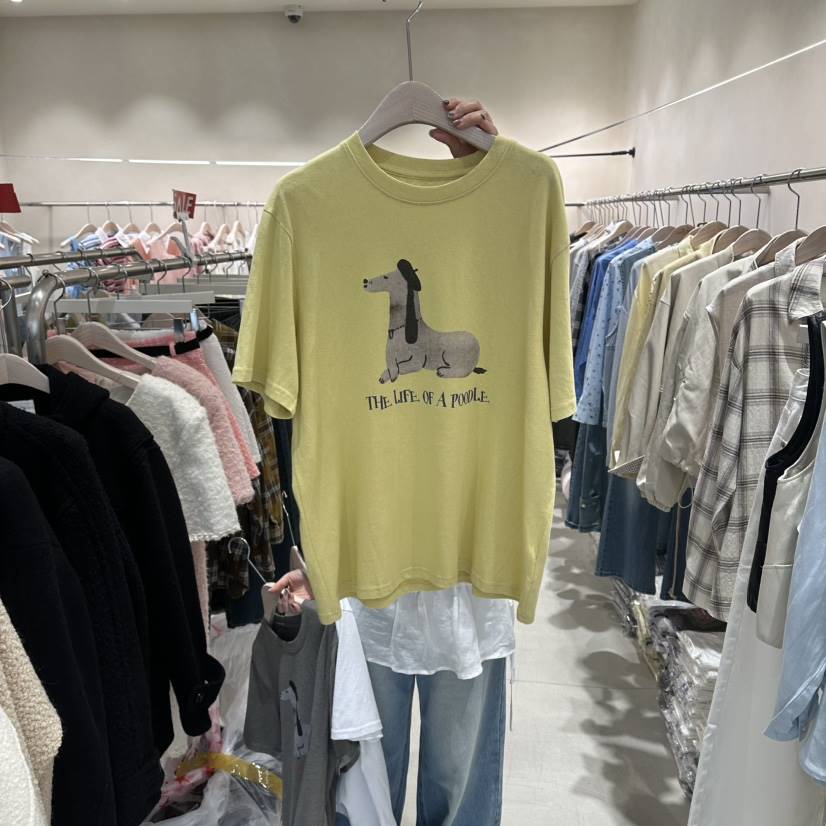 Color B韓國直郵女士新款人氣26春夏推薦休閑時尚職業T恤Color BT恤