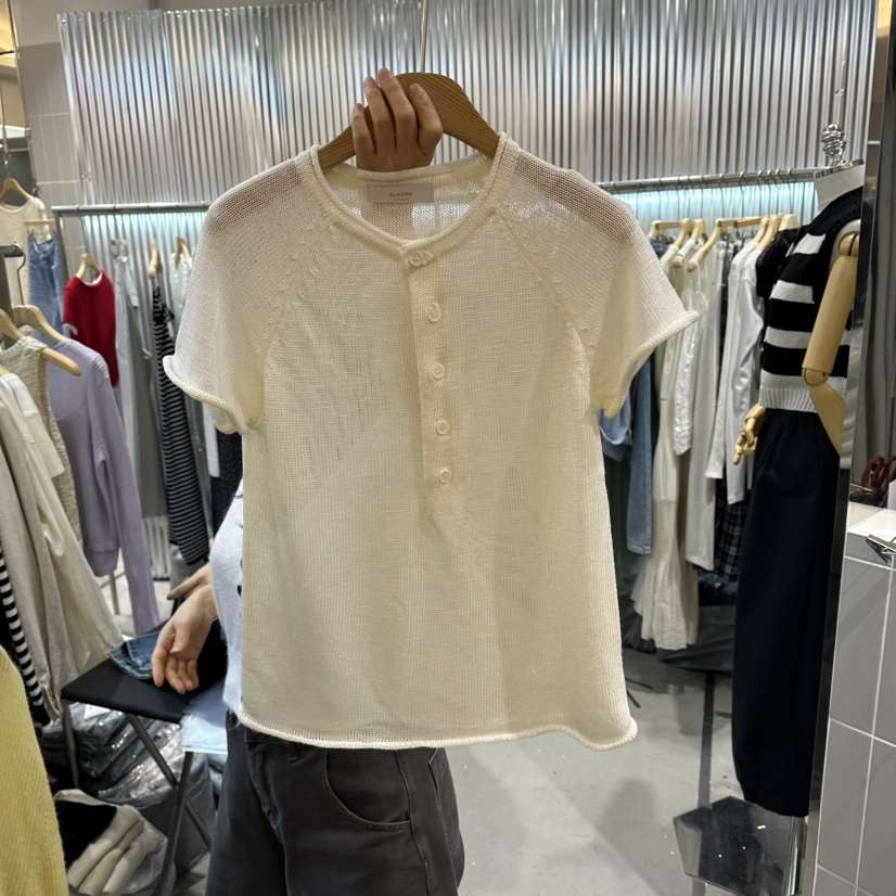 ALEGRE韓國直郵實拍女士新品職業熱賣人氣26春夏針織衫開衩ALEGRE針織衫