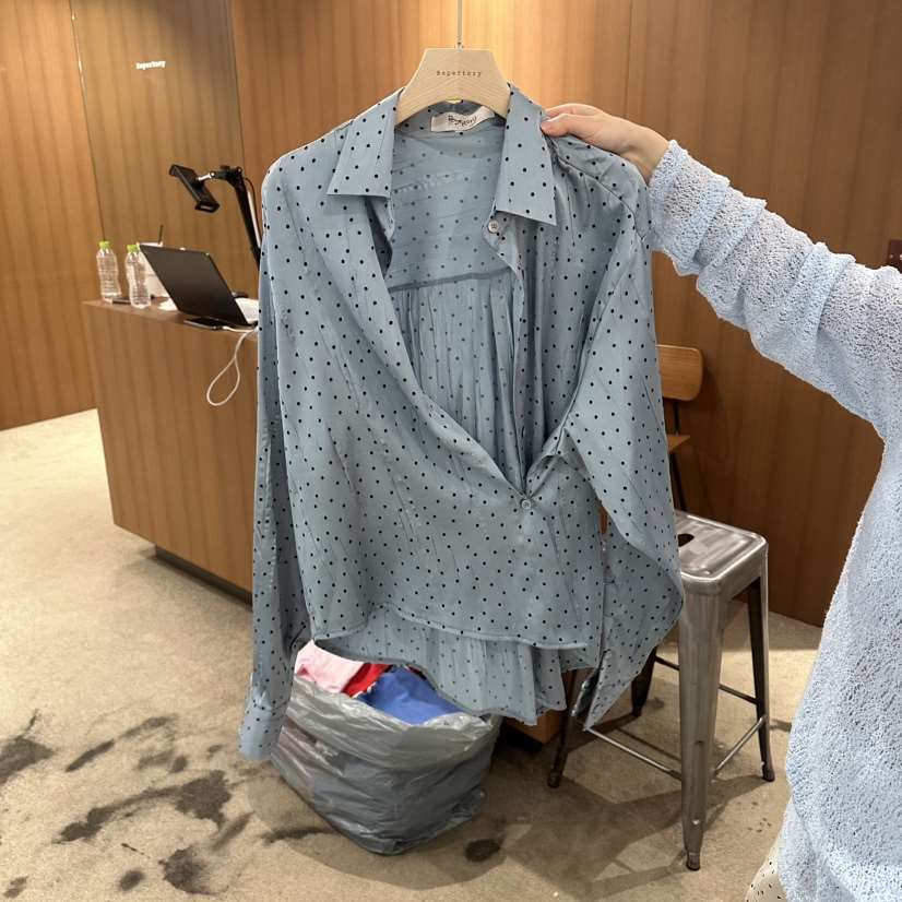 REPERTORY韓國直郵實拍女裝新品職業26春夏襯衫蕾絲衫不含內搭REPERTORY襯衫/蕾絲衫