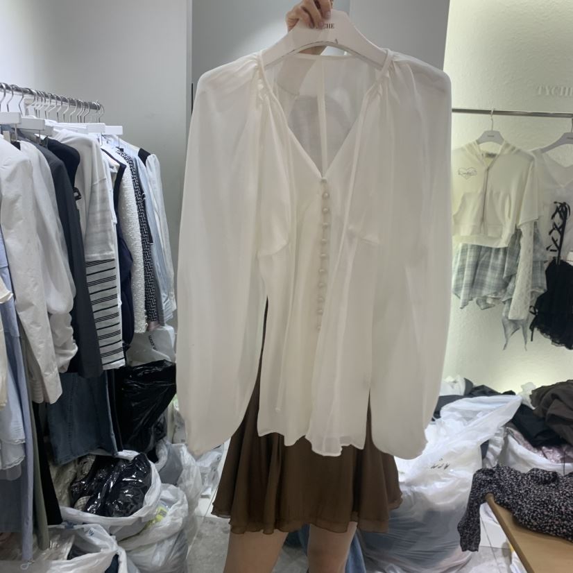 TYCHE韓國直郵女裝新款26春夏時尚真品人氣熱賣襯衫蕾絲衫TYCHE襯衫/蕾絲衫