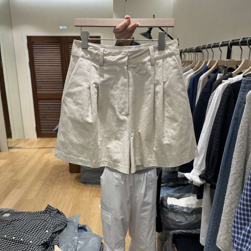 GILLI韓國東大門代購女裝新品職業休閑推薦時尚人氣短褲亞麻GILLI短褲