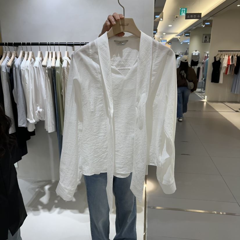 MILLIF東大門實拍女裝新品推薦職業熱賣真品26春夏襯衫蕾絲衫MILLIF襯衫/蕾絲衫