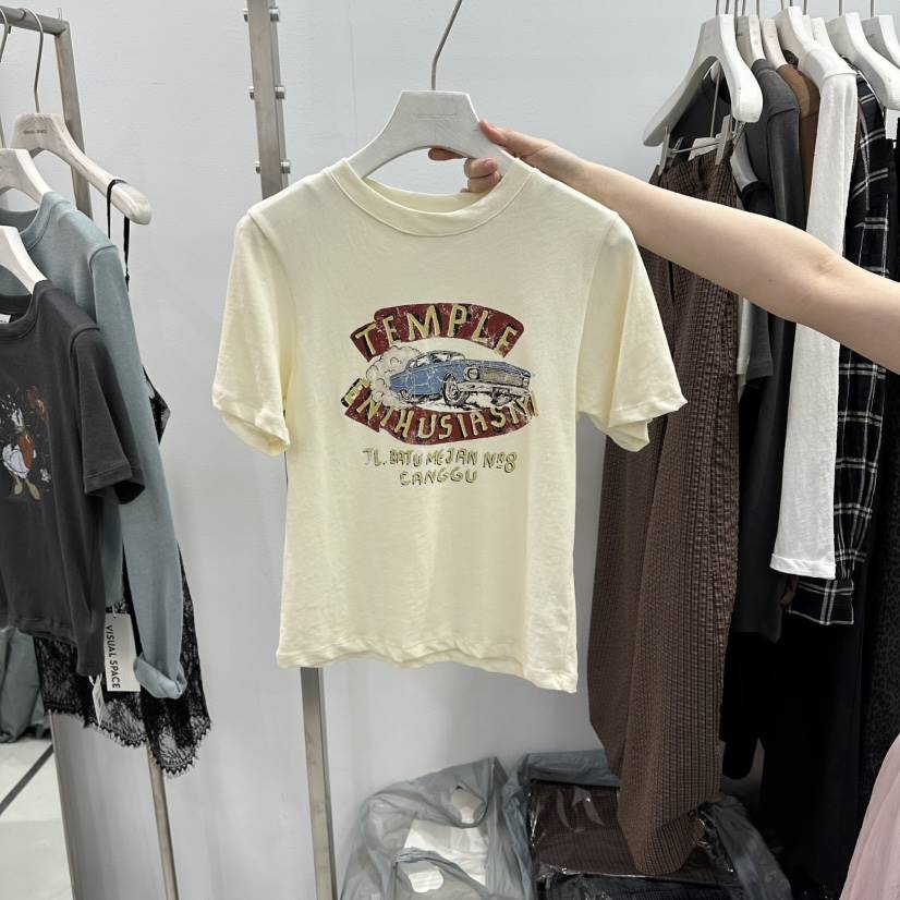 VISUAL SPACE/PAGE92/FLEISCHER韓國直郵實拍女士新品休閑T恤VISUAL SPACE/PAGE92/FLEISCHERT恤