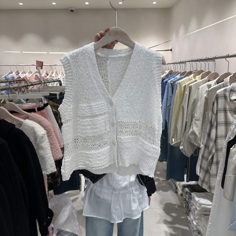 Color B韓國直郵女士新品26春夏熱賣休閑人氣推薦職業馬甲Color B馬甲