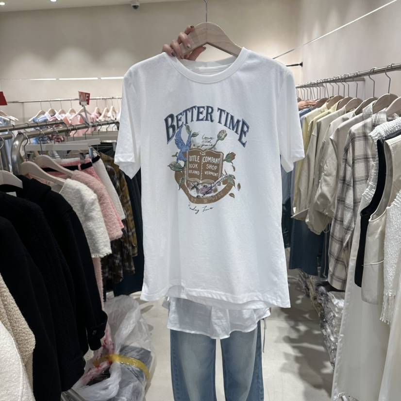 Color B韓國直郵女裝新款熱賣人氣時尚職業26春夏休閑T恤Color BT恤