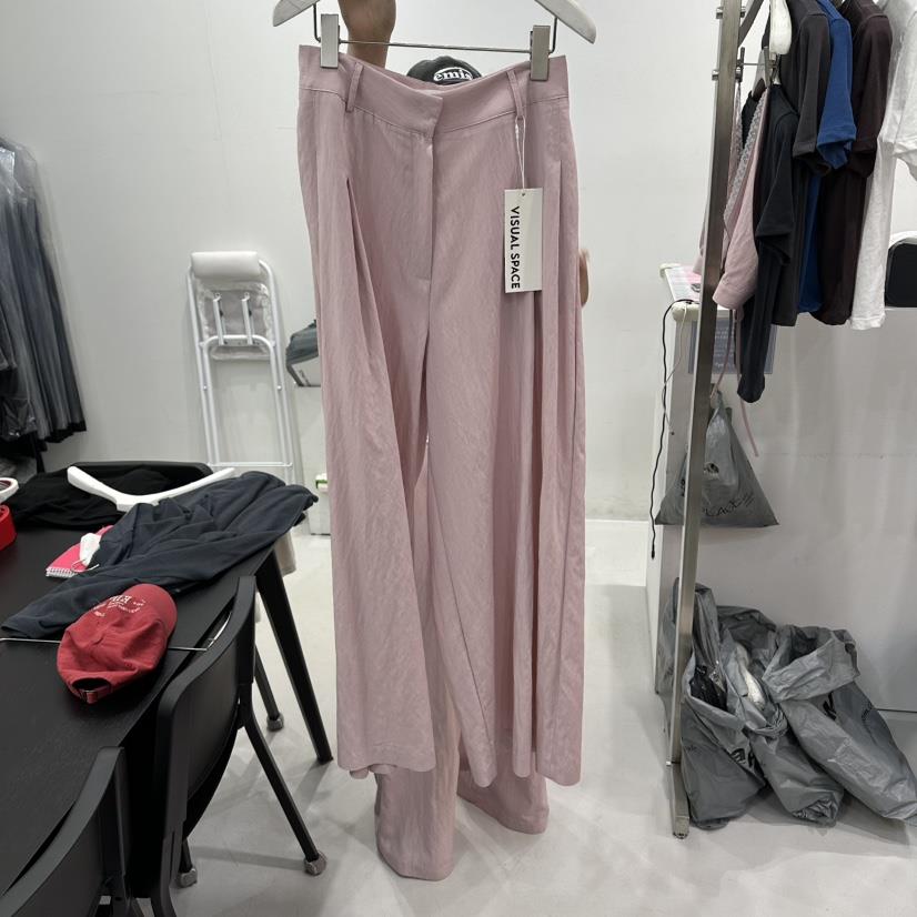 VISUAL SPACE/PAGE92/FLEISCHER韓國直郵實拍女士新品職業休閑褲闊腿褲VISUAL SPACE/PAGE92/FLEISCHER休閑褲