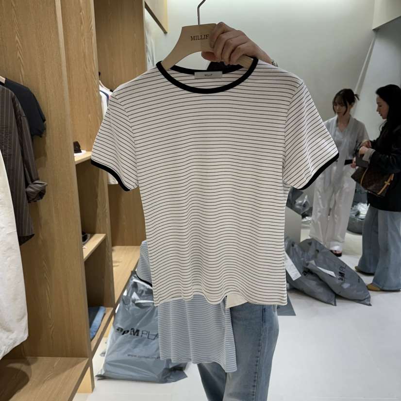 MILLIF韓國直郵女士新品推薦26春夏真品時尚休閑熱賣職業T恤MILLIFT恤
