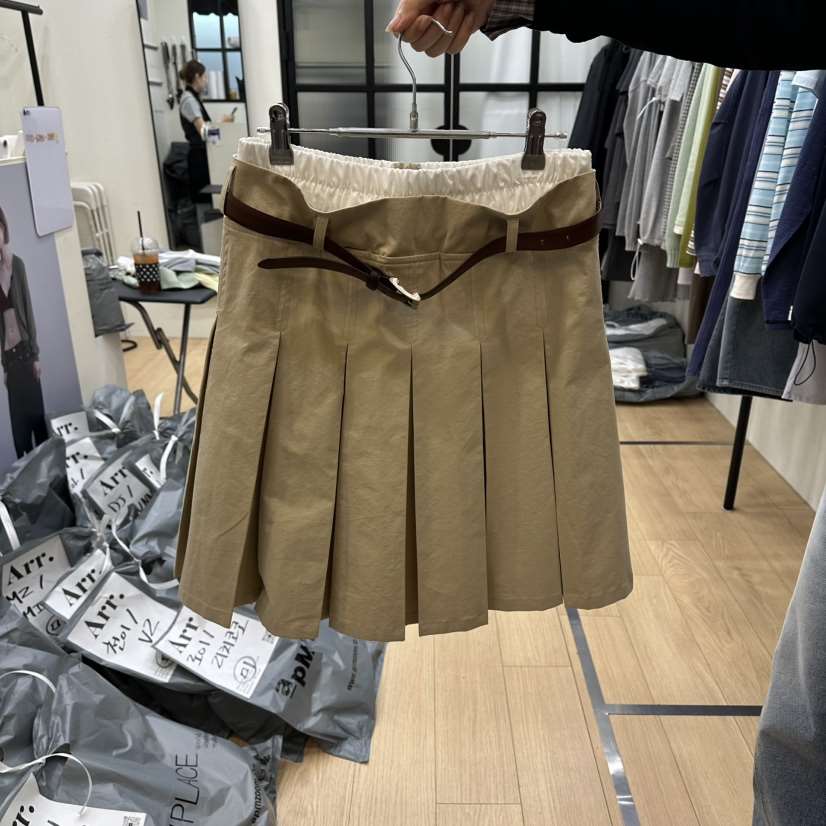 ARR韓國直郵女士新款休閑時尚熱賣人氣26春夏短裙不含腰帶ARR短裙