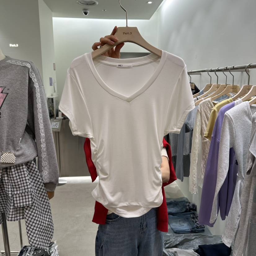 PART3韓國直郵女士新款時尚熱賣職業推薦人氣26春夏T恤褶皺Part.3T恤