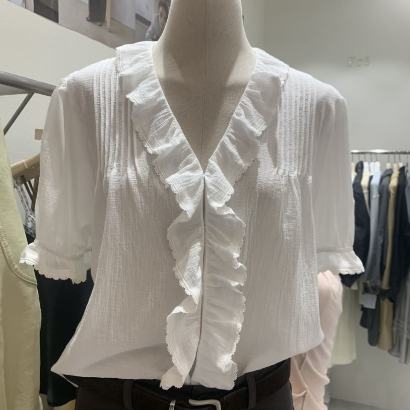 FRE東大門直郵女士新品人氣時尚真品職業推薦26春夏襯衫蕾絲衫FRE SEOUL襯衫/蕾絲衫