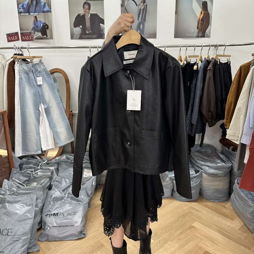 NOWHERE東大門代購女裝新款推薦26春夏熱賣休閑真品夾克紐扣NOWHERE夾克